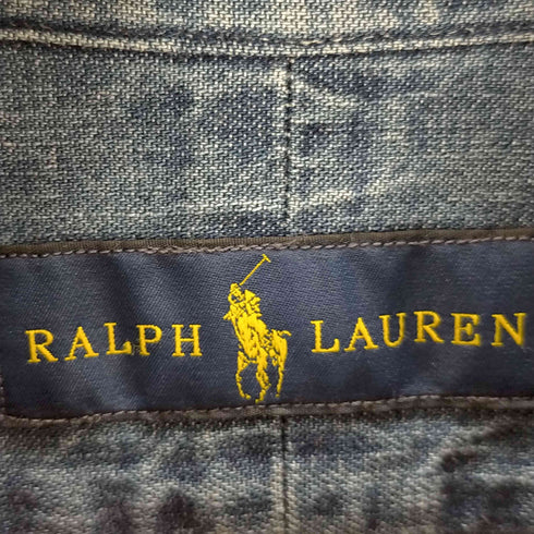 ラルフローレン RALPH LAUREN ポニー刺繍 ボタンダウン デニムシャツ メンズ JPN:XS