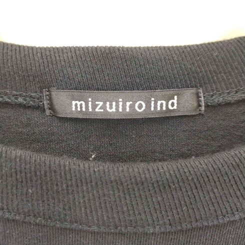 ミズイロインド mizuiro ind ロングスリーブ クルーネックTシャツ レディース