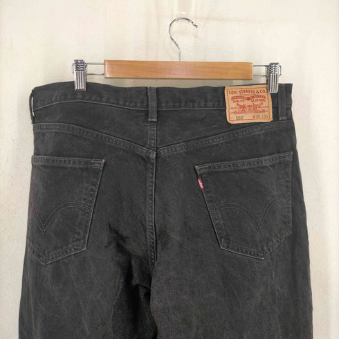 リーバイス Levis メキシコ製 550 RELAXED FIT 後染め ブラックデニムパンツ メンズ 36