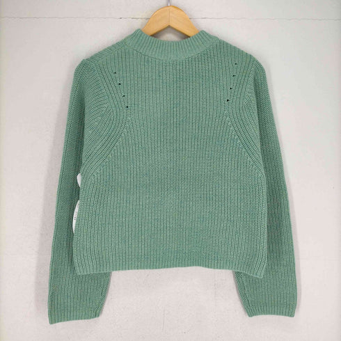 グリーンレーベルリラクシング GREEN LABEL RELAXING ミックス カラー アゼ クルーネック プルオーバー ニット レディース FREE