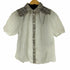 ザラ ZARA White Texture Tweed Blouse Top Shirt レディース US M