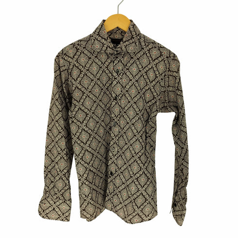 リーツテイラーザズー REATS TAILOR ZAZOUS 幾何学模様 ワイドカラー L/S シャツ メンズ UK:36