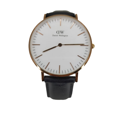 Kapten & Son キャプテン&サン 36MM CAMPINA WATER RESISTANT 黒盤レザー 腕時計 レディース