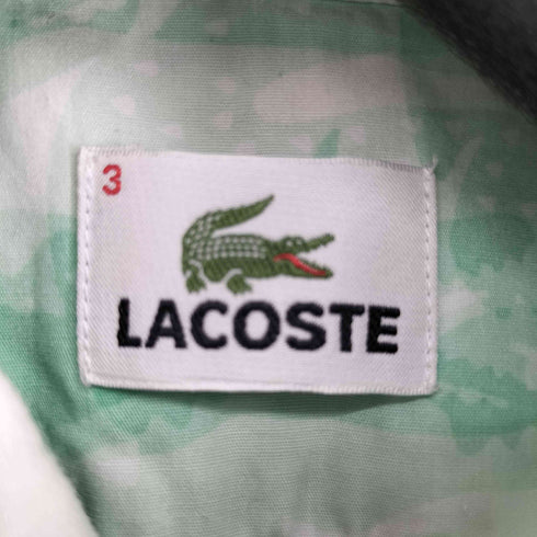 ラコステ LACOSTE 総柄 S/Sシャツ メンズ JPN:3
