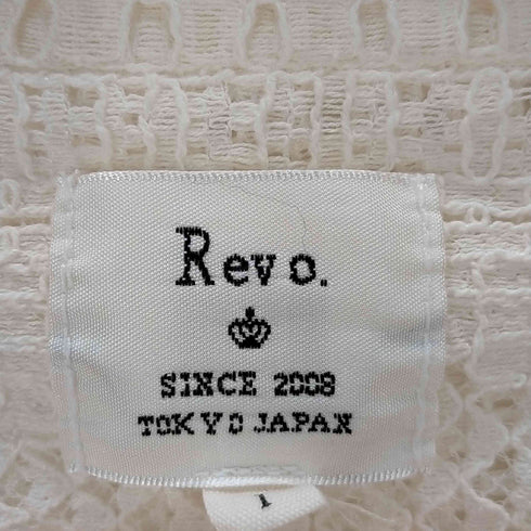 レボ Revo. 透かし編み オープンカラーシャツ メンズ JPN:1