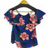 バナナリパブリック BANANA REPUBLIC フリルスリーブ 花柄キャミトップシャツ 総柄 レディース import:XS