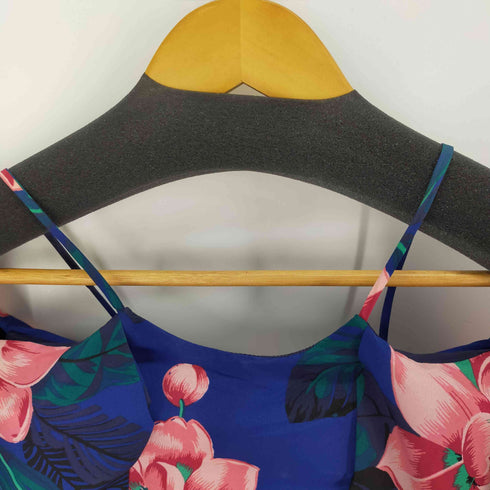 バナナリパブリック BANANA REPUBLIC フリルスリーブ 花柄キャミトップシャツ 総柄 レディース import:XS