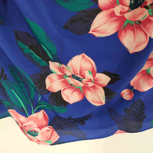 バナナリパブリック BANANA REPUBLIC フリルスリーブ 花柄キャミトップシャツ 総柄 レディース import:XS