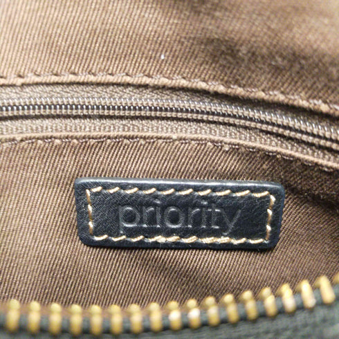 プライオリティー priority レザーハンドバッグ レディース