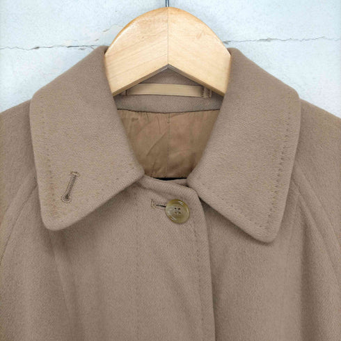バーバリーズ BURBERRYS PURE CASHMERE カシミヤ ステンカラーコート レディース