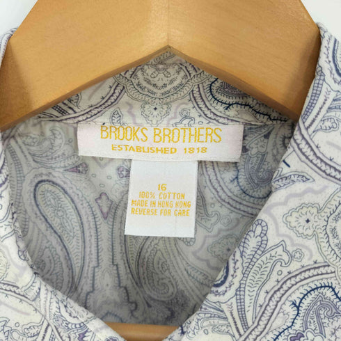 ブルックスブラザーズ BROOKS BROTHERS 総柄 ペイズリー レギュラーカラーシャツ レディース 16