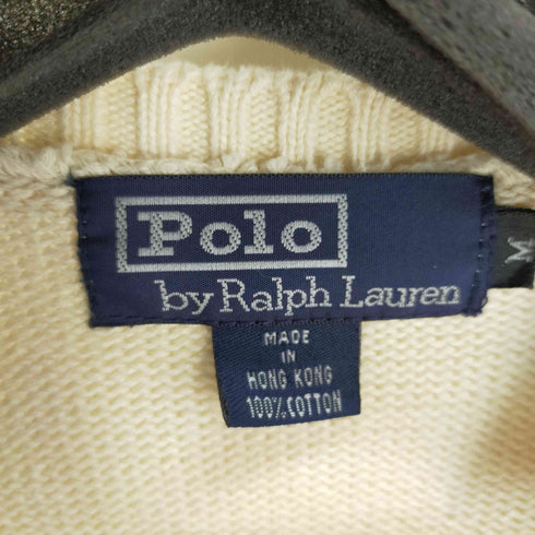 ポロバイラルフローレン Polo by RALPH LAUREN 90S Vネックニットベスト ポニー刺繍 メンズ import:M