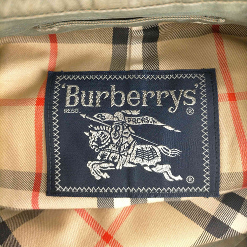 バーバリーズ BURBERRYS 玉虫 裏地ノバチェックステンカラーコート メンズ JPN:M