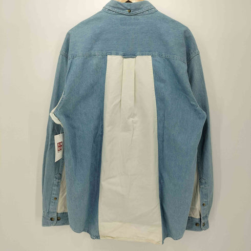 OLD COLLEGE INN 90s デニム切替オーバーサイズシャツ メンズ