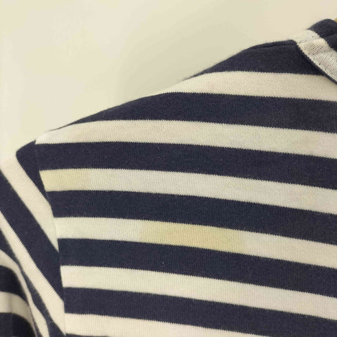 プレイコムデギャルソン PLAY COMME des GARCONS ワンポイントロゴ ボーダー L/S Tシャツ レディース JPN:M