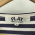 プレイコムデギャルソン PLAY COMME des GARCONS ワンポイントロゴ ボーダー L/S Tシャツ レディース JPN:M