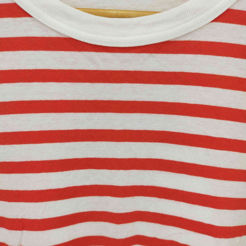 r&dm co ボーダー半袖カットソー レディース L