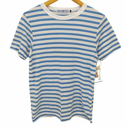 r&dm co ボーダー半袖カットソー レディース L