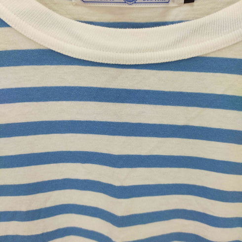 r&dm co ボーダー半袖カットソー レディース L