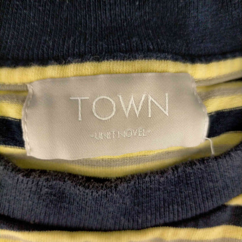タウン TOWN ヘビーオンス マルチボーダーTシャツ メンズ