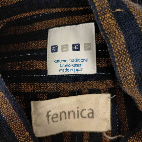 フェニカ fennica 別注 ストライプ プルオーバーシャツ メンズ