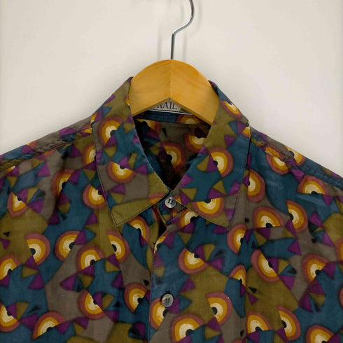 ロバートストック ROBERT STOCK オーバサイズ シルク100 総柄シャツ メンズ JPN:L