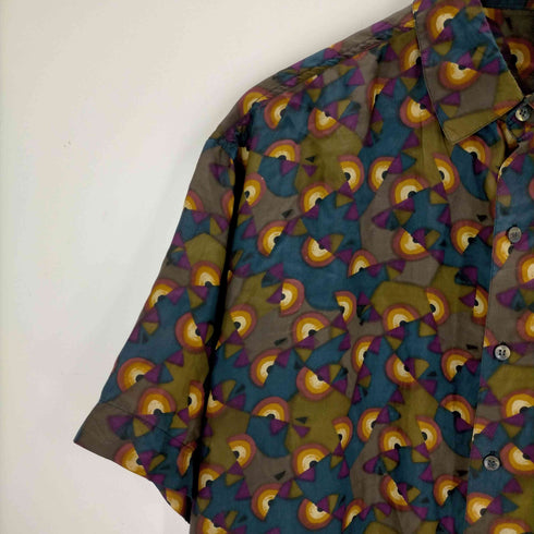 ロバートストック ROBERT STOCK オーバサイズ シルク100 総柄シャツ メンズ JPN:L