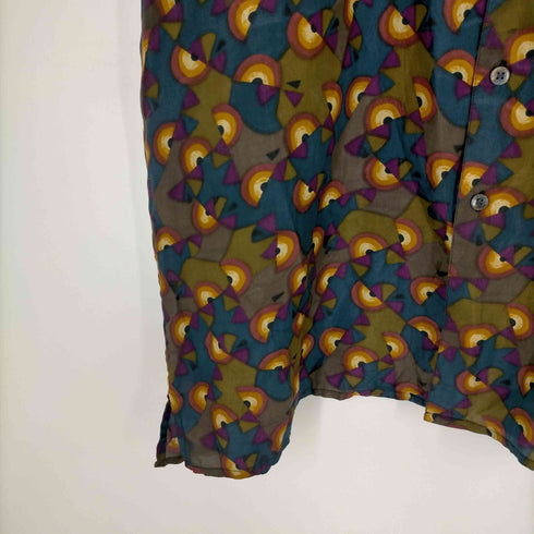 ロバートストック ROBERT STOCK オーバサイズ シルク100 総柄シャツ メンズ JPN:L