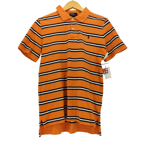 ポロバイラルフローレン Polo by RALPH LAUREN 90S ワンポイント ポニー 刺繍 マルチ ボーダー S/S ポロシャツ レディース XL(18-20)