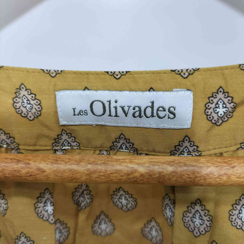 レゾリヴァード Les Olivades シルク混 Aライン五部袖ブラウス レディース
