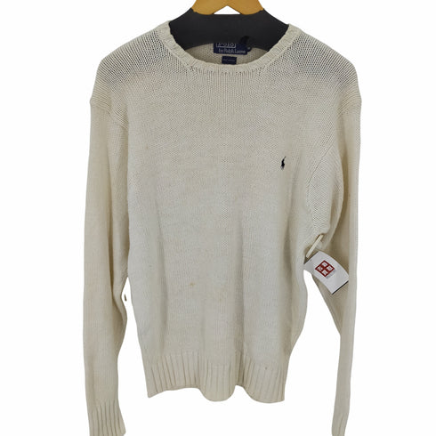 ポロバイラルフローレン Polo by RALPH LAUREN 90S コットンニット クルーネック メンズ JPN:M