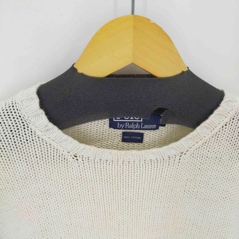 ポロバイラルフローレン Polo by RALPH LAUREN 90S コットンニット クルーネック メンズ JPN:M