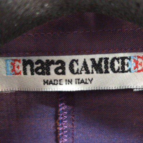 ナラカミーチェ NARACAMICIE L/Sシェイププレーンシャツ 光沢 シャイニング レディース JPN:1