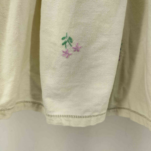 刺繍デザインフレアスカート レディース