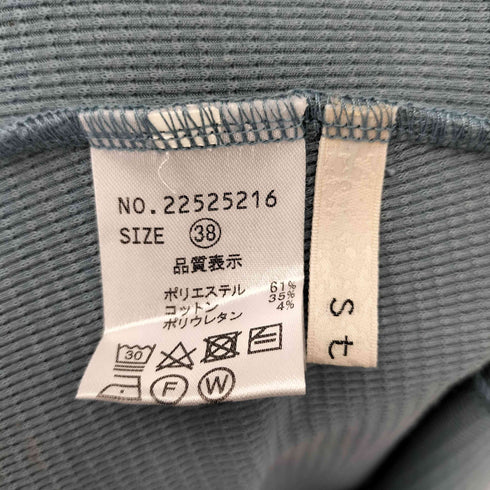 ストラ Stola. 22SS ワッフルカットワンピース ノースリーブロングワンピース レディース 38