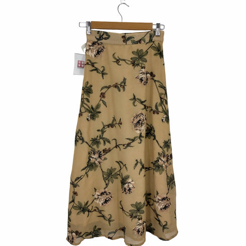 アメリ AMERI JEANNETTE FLARE SKIRT 花柄フレアスカート レディース