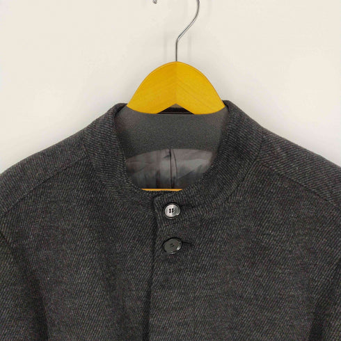 カルバンクライン CALVIN KLEIN ノーカラーロングステンカラーコート メンズ 42R M-L