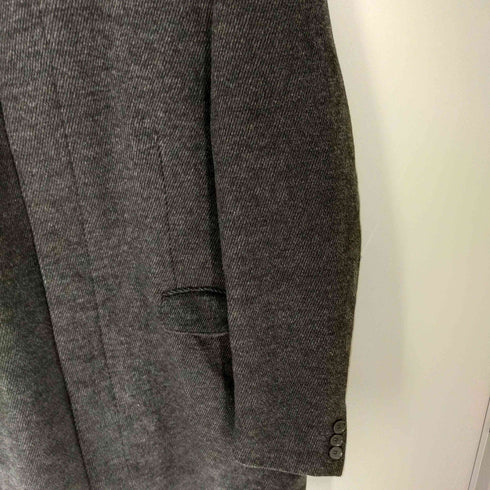カルバンクライン CALVIN KLEIN ノーカラーロングステンカラーコート メンズ 42R M-L