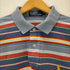 ポロバイラルフローレン Polo by RALPH LAUREN ポニー刺繍 ボーダー柄半袖鹿の子ポロシャツ メンズ import:M