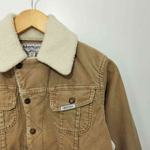 アメリカーナ Americana MADE IN JAPAN 細畝 コーデュロイボアジャケット レディース import:M