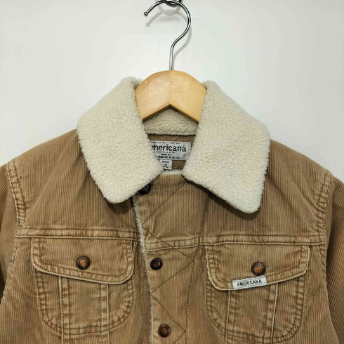 アメリカーナ Americana MADE IN JAPAN 細畝 コーデュロイボアジャケット レディース import:M