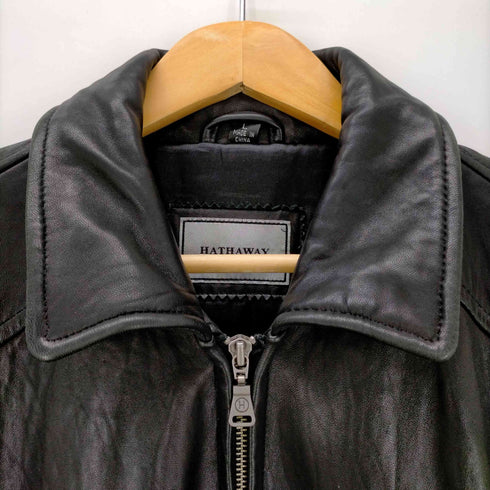 HATHAWAY レザージップアップブルゾン メンズ JPN:L