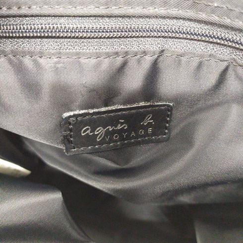 アニエスベーボヤージュ agnes b. VOYAGE ナイロンショルダーバック レザーショルダー レディース