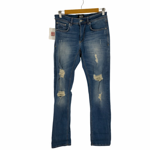 極度乾燥しなさい Superdry Blue Straight Jeans Slim Fit メンズ W30