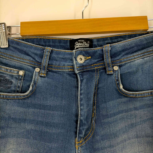 極度乾燥しなさい Superdry Blue Straight Jeans Slim Fit メンズ W30