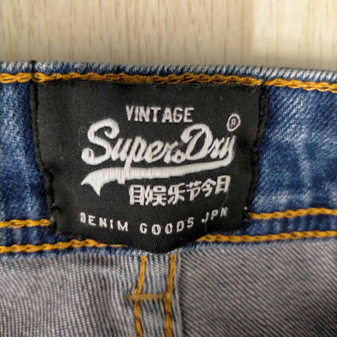 極度乾燥しなさい Superdry Blue Straight Jeans Slim Fit メンズ W30