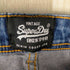極度乾燥しなさい Superdry Blue Straight Jeans Slim Fit メンズ W30