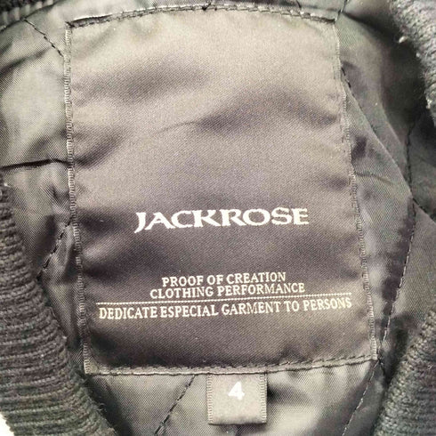 ジャックローズ JACKROSE バックポケット テディジャケット メルトンスタジャン メンズ JPN:4