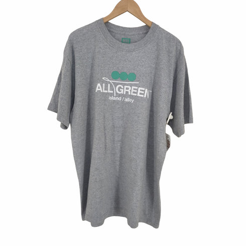 MANNERS KNOWS ALL GREEN island / alley S/S TEE メンズ JPN:XL