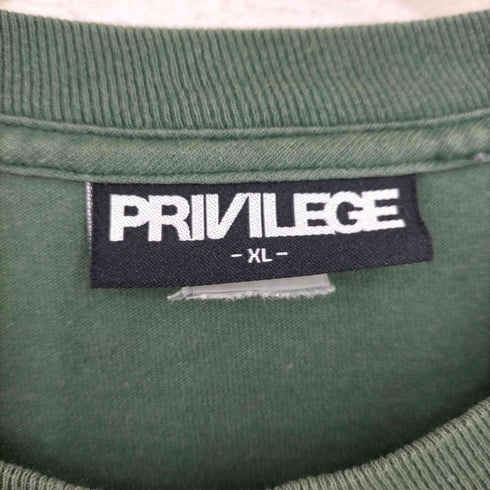 プリビレッジ PRIVILEGE WHO IS REAL CHICKEN L/S Tee メンズ JPN:XL